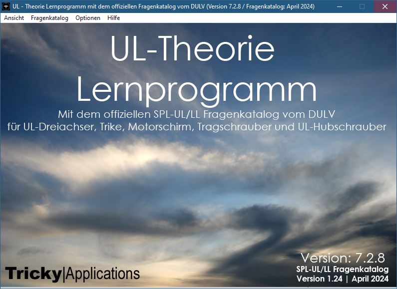 UL-Theorie Onlinetrainer mit dem SPL-UL / LL Fragenkatalog